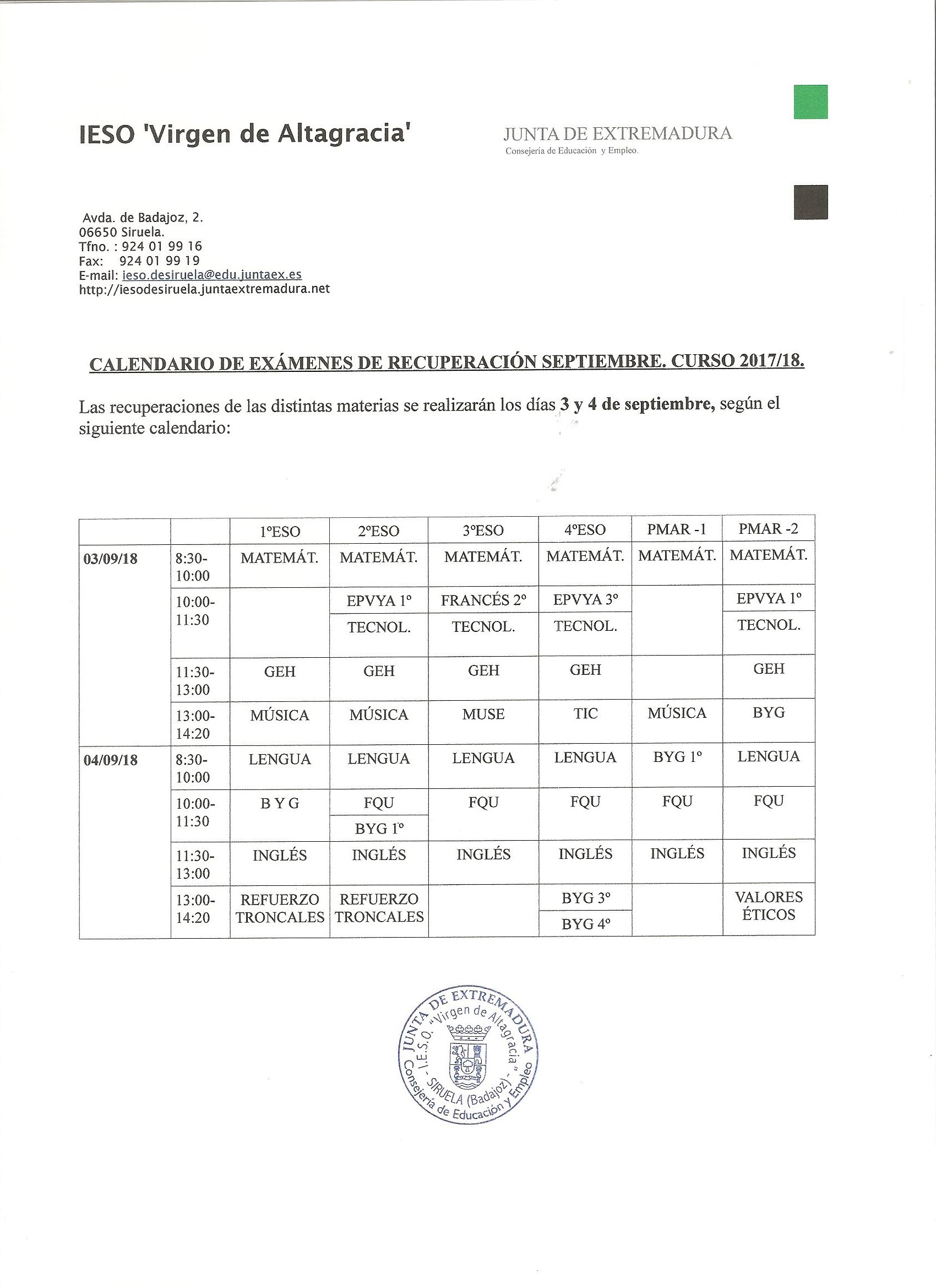 examen sep def